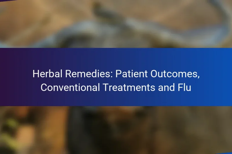 Herbal Remedies: Patient Outcomes, Conventional Treatments and Flu